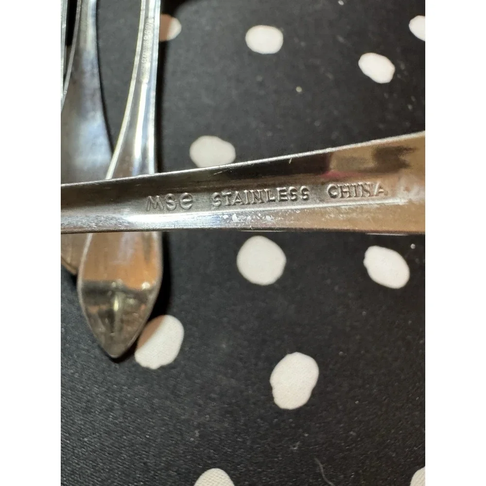 12 Piece Martha Stewart MSE Stainless Steel Hammered Silverware Replacements